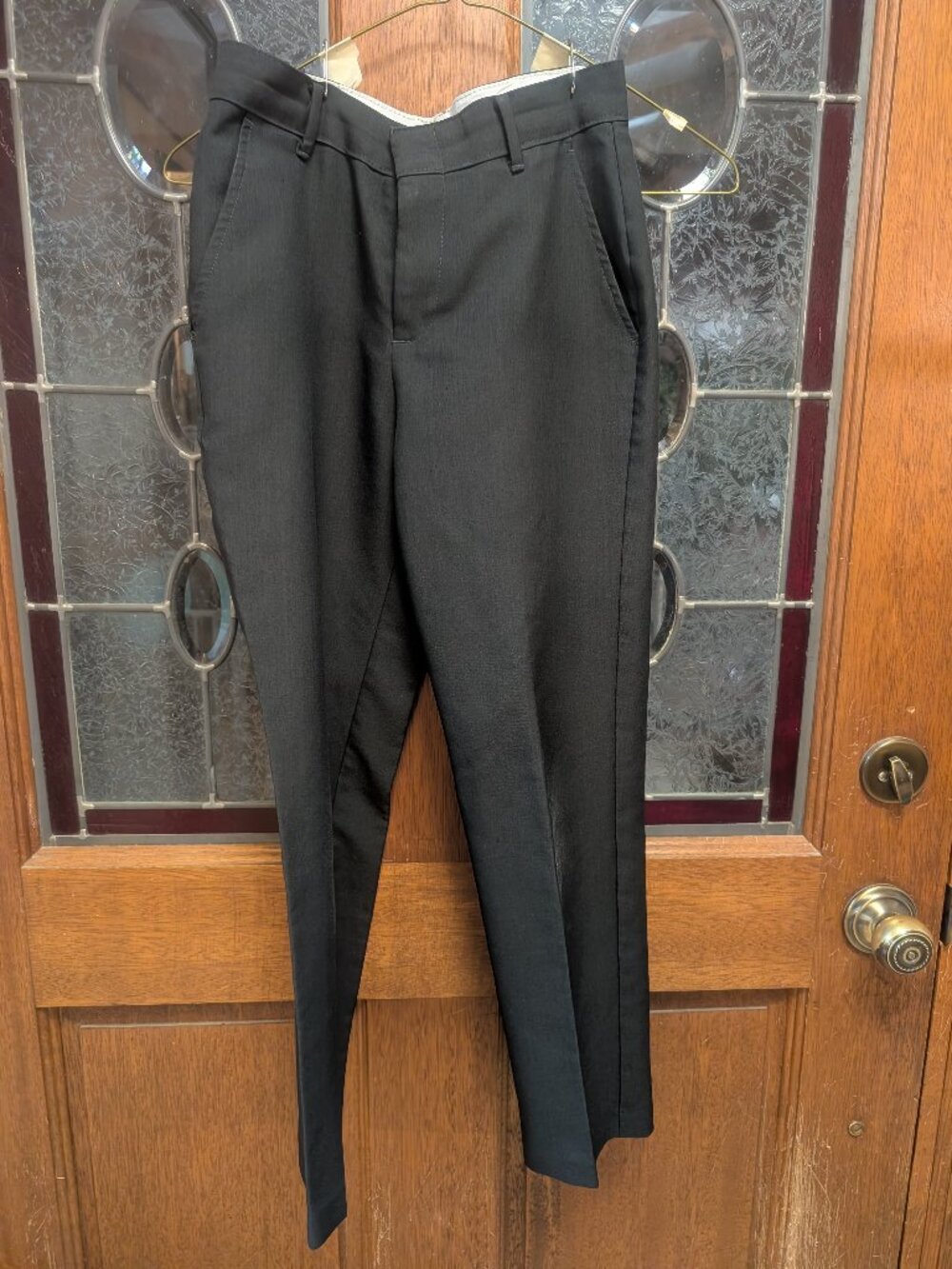 Boys Charcoal dress pants, size 10